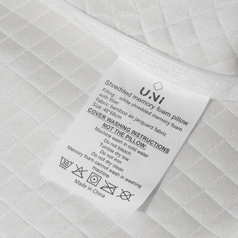 shredded memory foam pillow